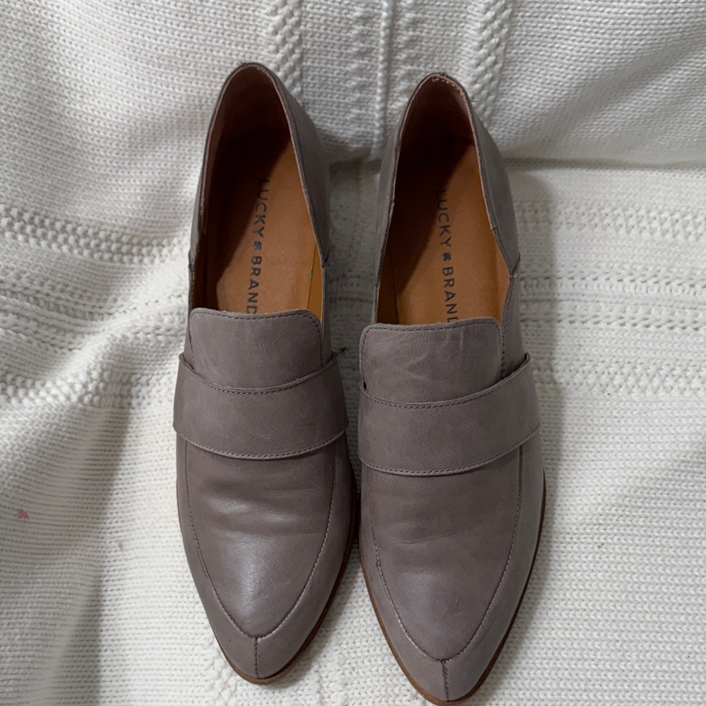 Lucky Brand Gray Ankle Booties